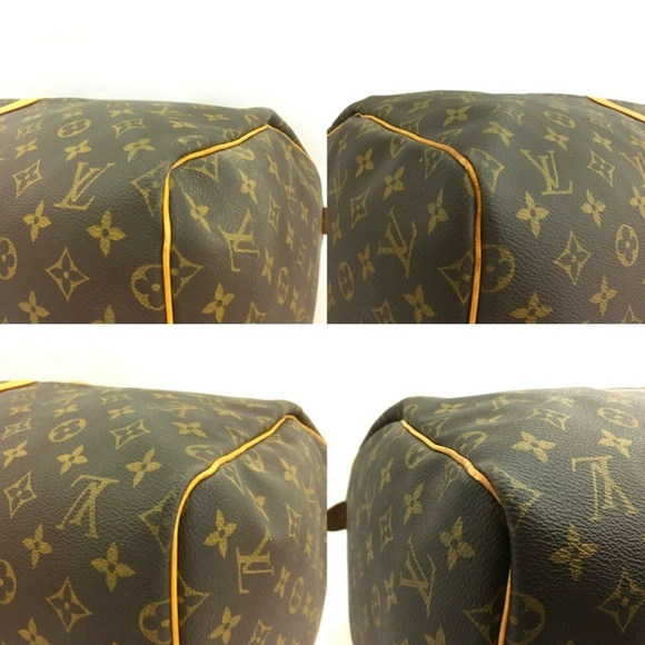 EXCELLENT!! Louis Vuitton Monogram Keepall Travel Bag + LV Luggage Tag + More - Picture 7 of 16